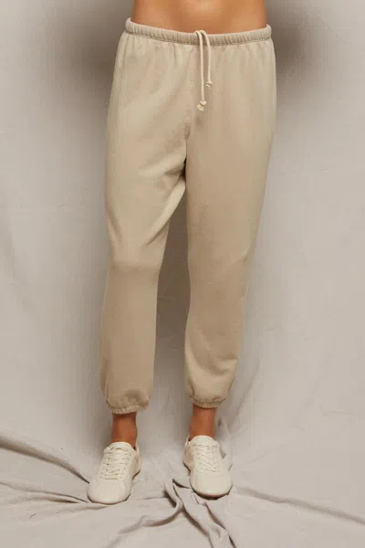 Perfectwhitetee Johnny Easy Sweatpant In Putty In Neutral