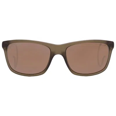 Chopard Polarized Brown Square Men's Sunglasses Sch156m 73mg 57 In Brown