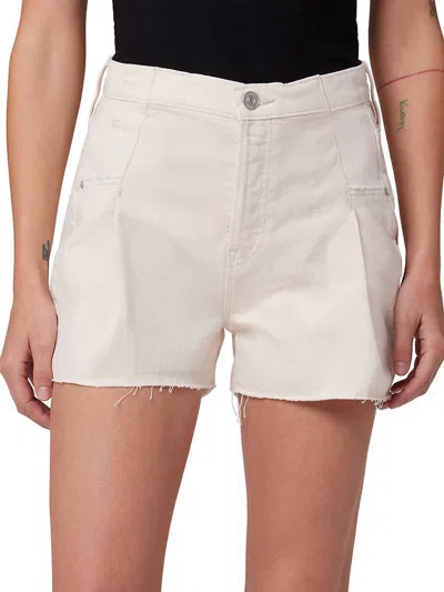 Hudson Women's Eva Pleated Short In Egret In White