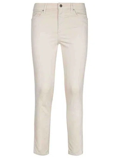 Armani Exchange White Aura Trousers In White