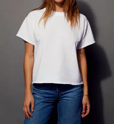 Nation Ltd Jessa Boxy Crop Top In Optic White In White