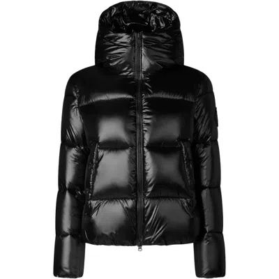 Save The Duck Moma Padded Short Jacket In Black