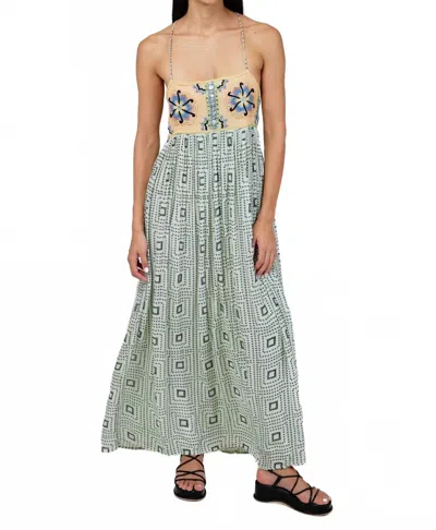 Ollari Lucia Maxi Dress In Geo In Multi