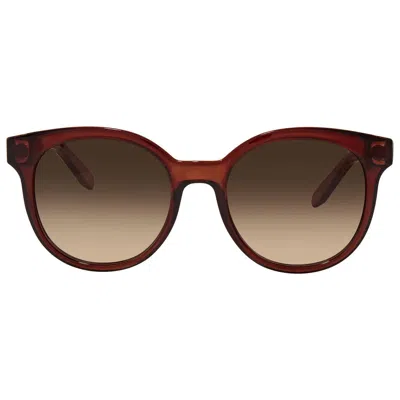 Ferragamo Brown Gradient Teacup Ladies Sunglasses Sf833s 210 53 In Red