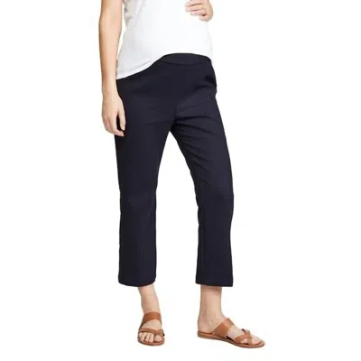Hatch Lyric Cotton Pant In Midnight In Black