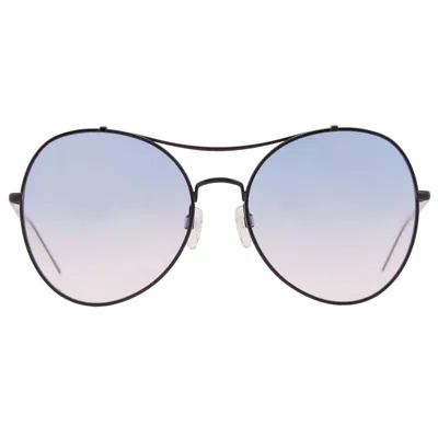 Tommy Hilfiger Blue Gradient Pilot Ladies Sunglasses Th 1668/s 0oy4/i4 59 In Blue