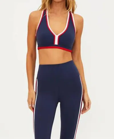 Beach Riot Ida Top In Americana Colorblock In Blue