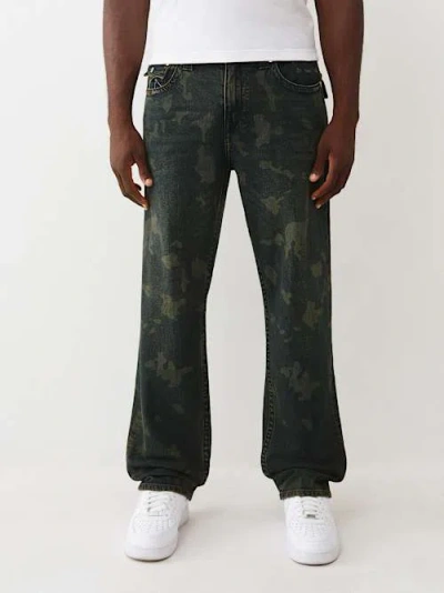 True Religion Men's Bobby Flap Baggy Jean 32" In Blue