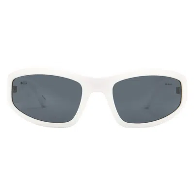 Moschino Grey Wrap Men's Sunglasses Mos164/s 06ht/ir 60 In Green