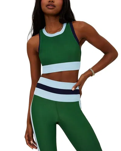Beach Riot Gwen Active Top In Ivy Colorblock In Green