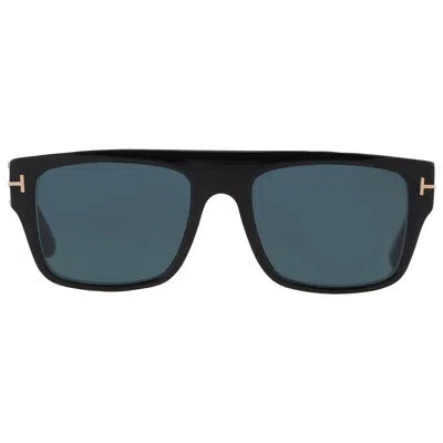 Tom Ford Dunning Ft0907 01v Rectangle Sunglasses In Black