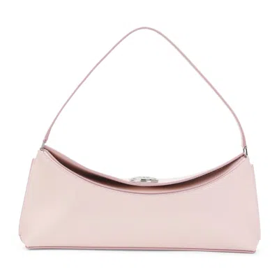 Jacquemus Le Calisso Pink Shoulder Bag With Engraved Snap Button In Leather In Pink