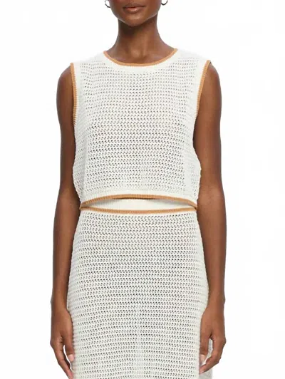 Kivari Vivi Knitted Top In White In White