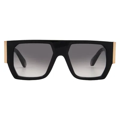 Philipp Plein Grey Gradient Browline Ladies Sunglasses Spp094m 0700 54 In Black