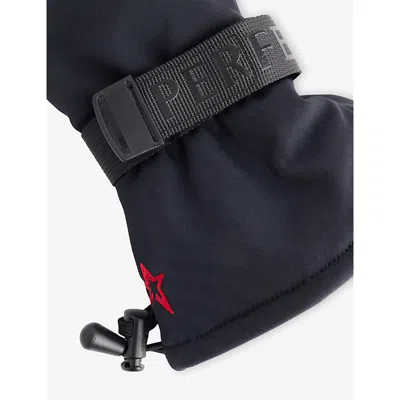 Perfect Moment Womens Black Davos Nylon Mitts In Black