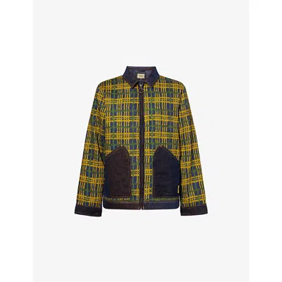 Carhartt Mens Nd Tartan Print  Wip X Nicholas Daley Modular Cotton Jacket In Multi