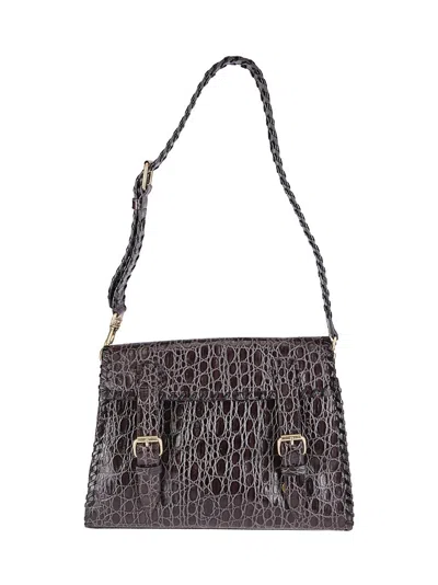 Dries Van Noten 00100-bw252-satchel406-596 W. L.bag In Gray