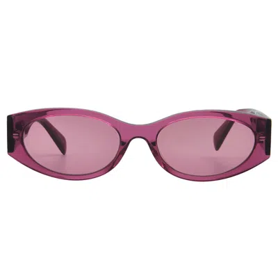 Tommy Hilfiger Purple Oval Ladies Sunglasses Th 1659/s 0b3v/u1 54 In Pink