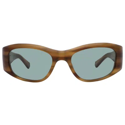 Mr Leight Aloha Doc S Island Green Oval Men's Sunglasses Ml2035 Maca-atg/islagrn 52 In Brown