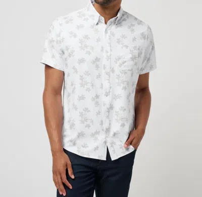Travismathew Mist On The Lake Button Down Shirt In White In White