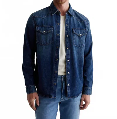 Ag Aiden Western Shirt In Exhibition In Blue