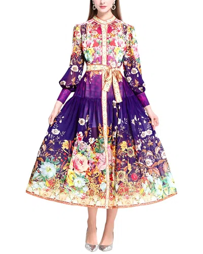 Elaine Midi Dress In Multi