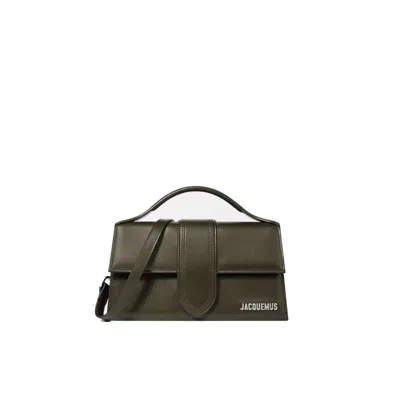Jacquemus Womens Dark Khaki Le Grand Bambino Leather Top-handle Bag In Green