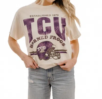 Livylu Tcu Thrifted Tee In Off In Multi