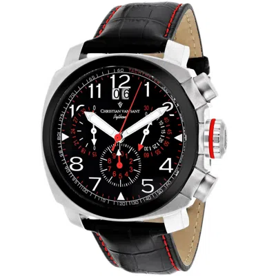 Christian Van Sant Men's Grand Python Watch In Black