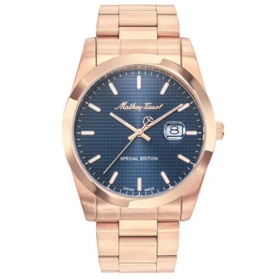 Mathey-tissot Men's Classic Blue Dial Watch In Blue