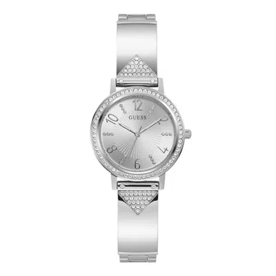 Guess Women's Tri Luxe Silver Dial Watch In Silver