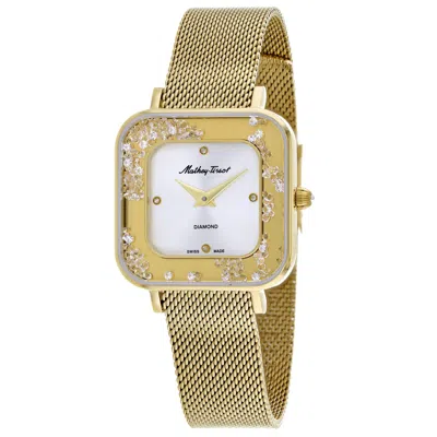 Mathey-tissot Women's Gemina Silver Dial Watch In Gold
