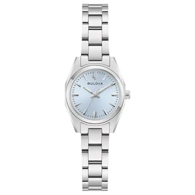 Bulova Women's Surveyor Light Blue Dial Watch In Silver