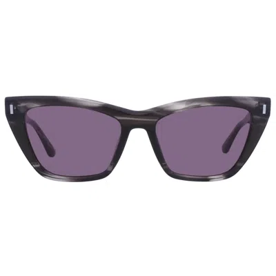 Calvin Klein Dark Grey Cat Eye Ladies Sunglasses Ck24505s 023 55 In Black