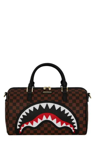 Sprayground Rectangular Duffle Bag In Brown