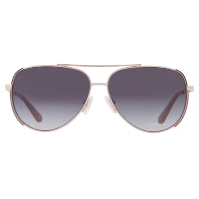 Guess Smoke Gradient Pilot Ladies Sunglasses Gu00193 32b 58 In Gray