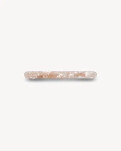 Machete Slim Paris Barrette In Peach Shell In Gold