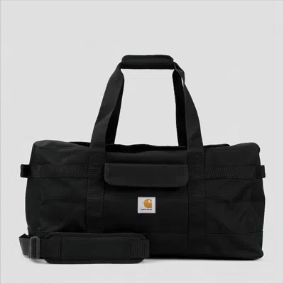 Carhartt Minimalist Black Polyester Travel Bag With Padded Handles In Black