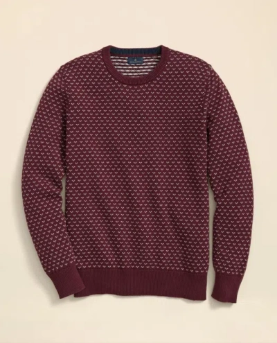 Brooks Brothers Winter Dot Crewneck Sweater In Multi