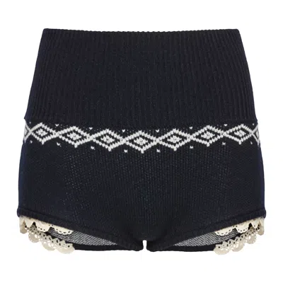 Pre-owned Magda Butrym Shorts 'navy' | Blue | Women's Size 36