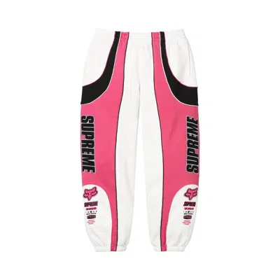 Pre-owned Supreme X Fox Racing Sweatpant 'white' | Men's Size M