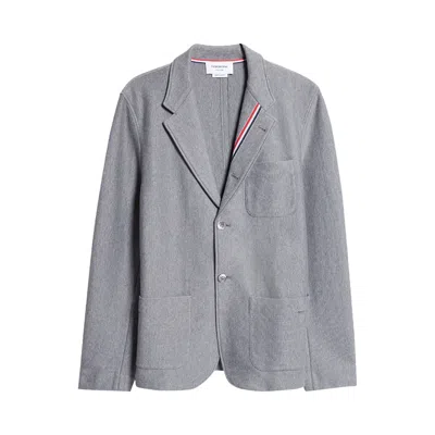 Pre-owned Thom Browne Double Breasted Sack Overcoat 'grey' | Men's Size 3 In Gray