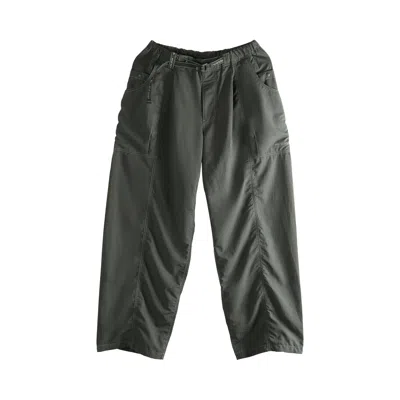 Pre-owned And Wander Crinkled Nylon Pants 'charcoal' | Grey | Men's Size L In Gray