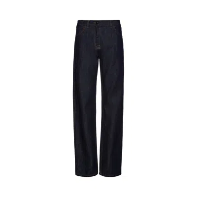 Pre-owned Magda Butrym Denim Pants 'navy' | Blue | Women's Size 40