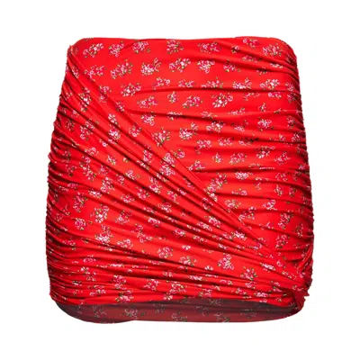 Pre-owned Magda Butrym Swim Skirt 'red' | Women's Size 40