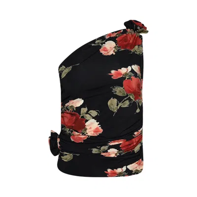 Pre-owned Magda Butrym T-shirt 'black Print' | Women's Size 36