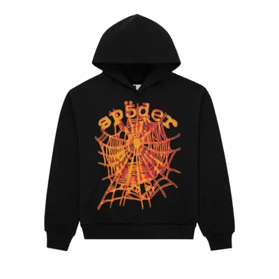 Pre-owned Sp5der Og Web V2 Hoodie 'black' | Men's Size L