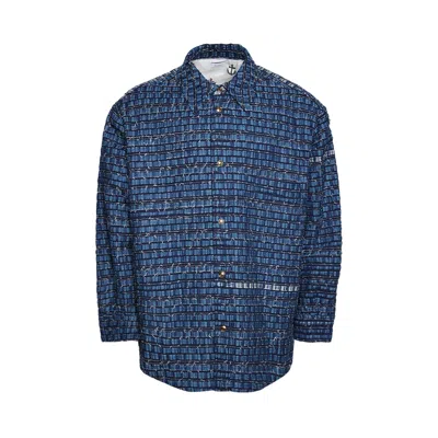 Pre-owned Thom Browne Oversized Shirt Jacket 'medium Blue' | Men's Size 2