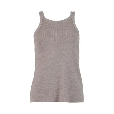 Pre-owned Magda Butrym Tank Top 'beige' | Women's Size 38 In Brown