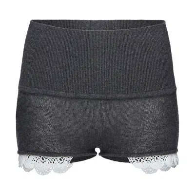 Pre-owned Magda Butrym Knitwear Shorts 'grey' | Women's Size 40 In Gray